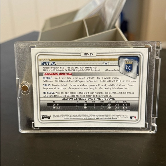 Bobby Witt jr 1st bowman - Picture 2 of 2
